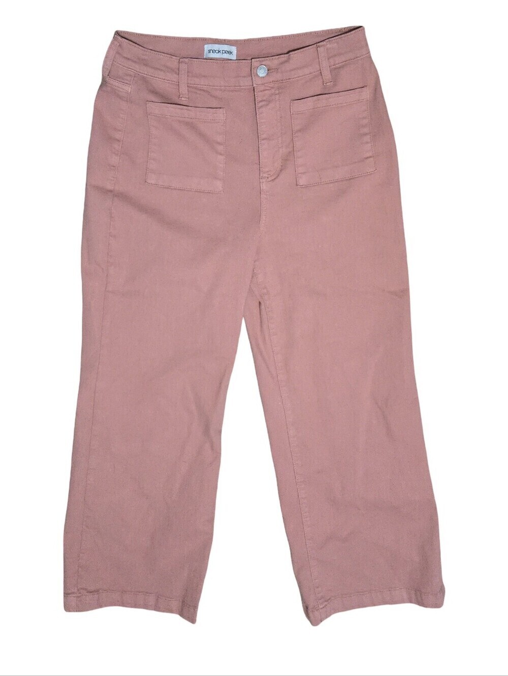 Sneak Peak Cropped Wide-Leg Jeans Size 29